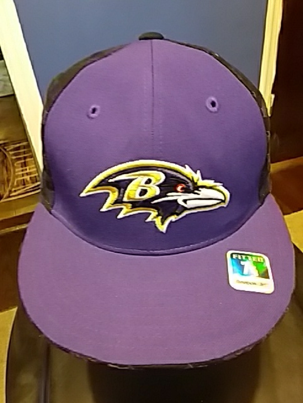 Baltimore Ravens Purple Fitted Hat with Embroidered Logo